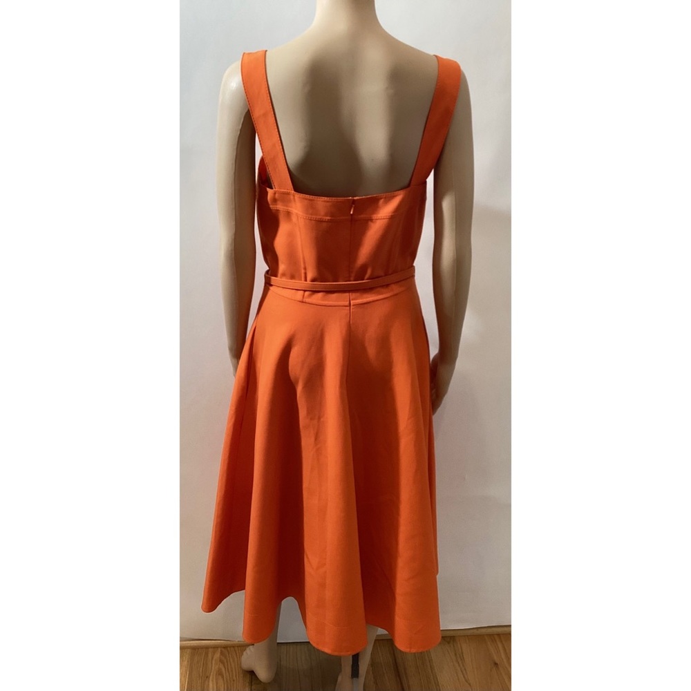 OSCAR DE LA RENTA BELTED A-LINE DRESS - Picture 5 of 7